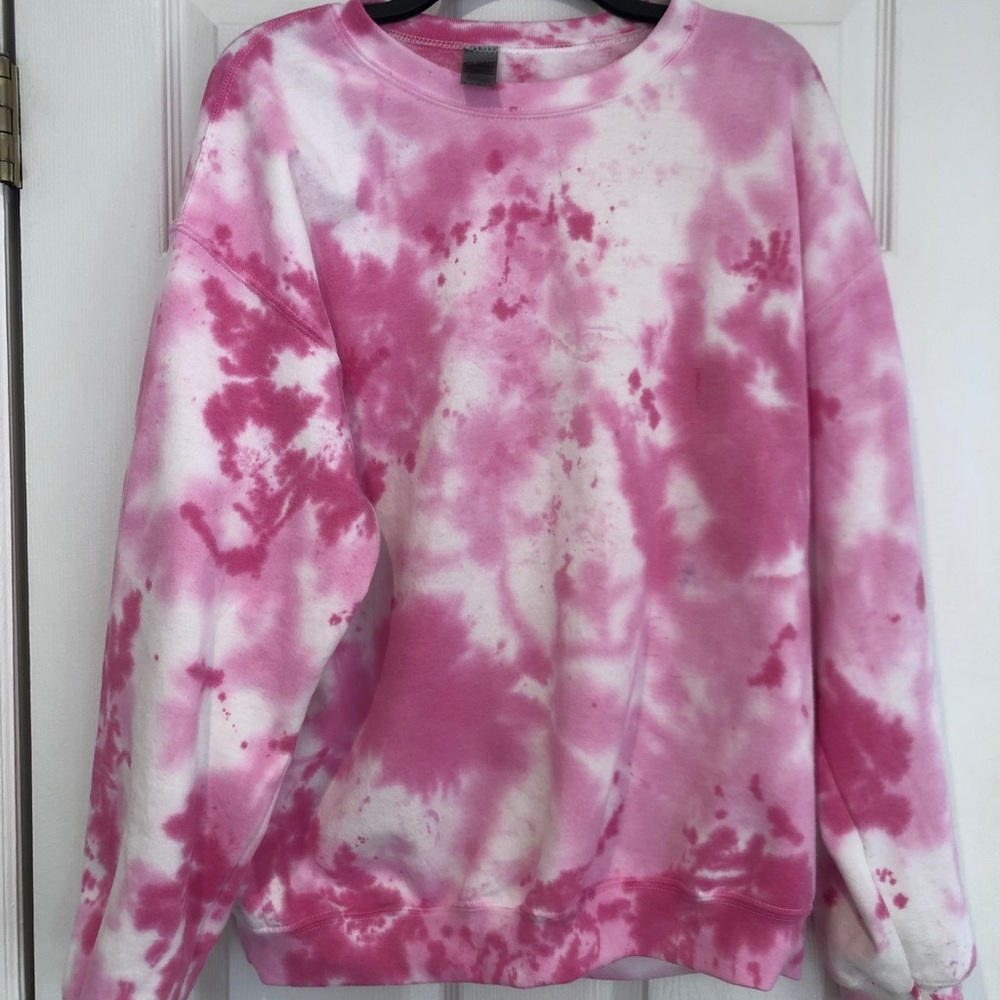 Pink tiedye crewneck